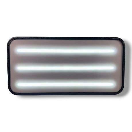 Anson PDR X-Factor Mini wide 20" PDR light with three white LED bars and a black protective band.