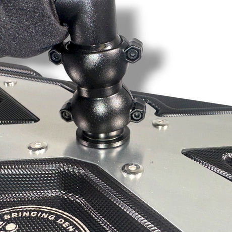 Anson PDR X-Factor Mini wide PDR light with adjustable ball joint mount and silver metal base.