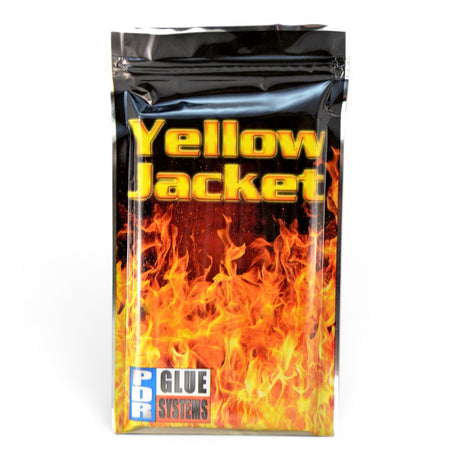 Anson PDR Yellow Jacket PDR glue for warm weather, featuring a fiery design.