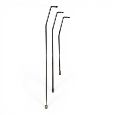 Anson PDR Tequila Compact HUB stainless steel rods with angled tips for tight access. Set includes 18, 24, and 30-inch rods.