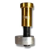 PDR Outlet 10mm gold stainless steel cold glue tab with black screw for dent repair.