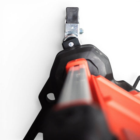 Willey Quick Glideator caster upgrade kit with black mounting blocks and red Packout tool case detail.