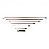 Anson PDR Tequila Tools Black Ice Picks set of 6 PDR rods made of black oxide high carbon spring steel with shaved sharp tips.