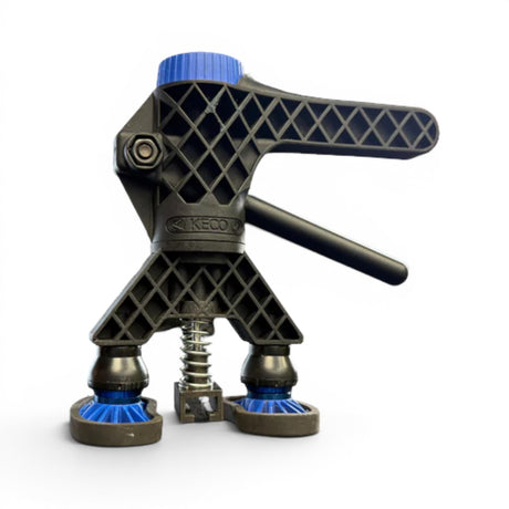 Anson PDR Black Plague Robo Legs with blue adjustable knob and feet, for Keco Robo Lifter.