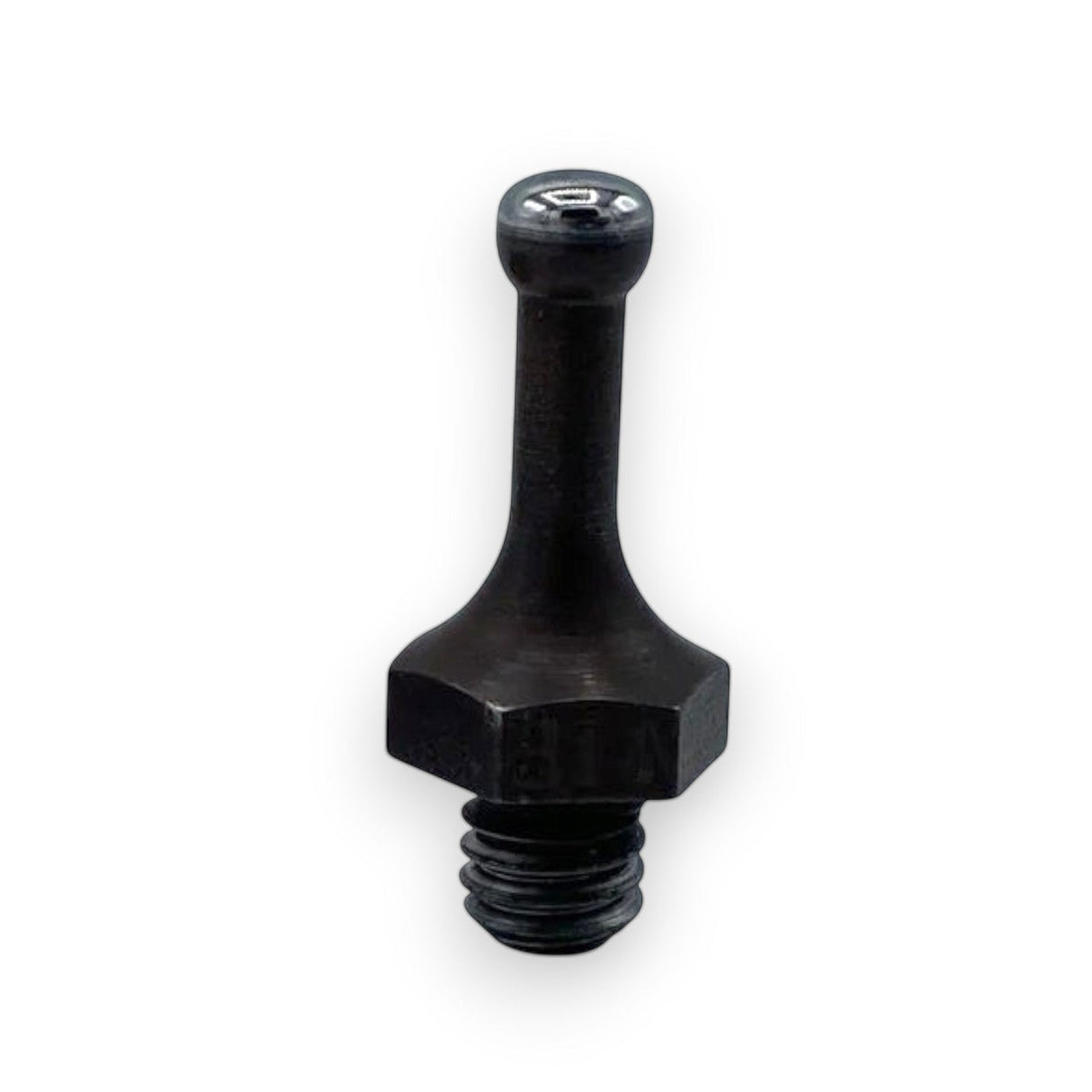 VIP PDR black stainless steel blending tip S small, designed for PDR, with hex head and threaded end.