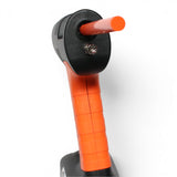Anson PDR cordless collision glue gun with orange handle and black body, featuring dual temperature settings and an extended nozzle.