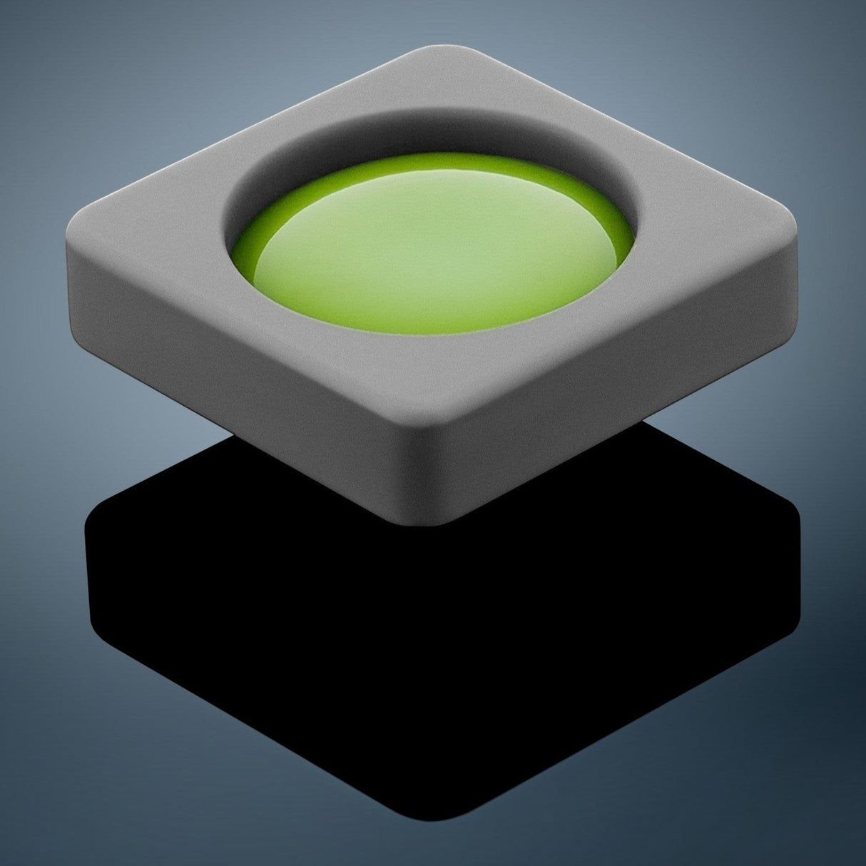 Anson PDR Glexo Diablo Cold Glue in a grey silicone mold, bright green compound, for paintless dent repair.