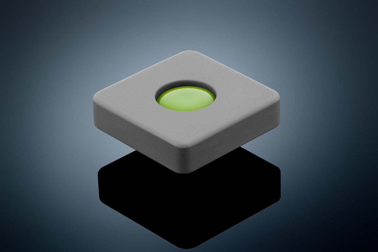 Anson PDR Glexo Diablo Cold Glue, grey square silicone mold with bright green glue, for paintless dent repair.