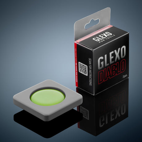 Anson PDR Glexo Diablo Cold Glue set of 3pcs in silicone molds for paintless dent repair.