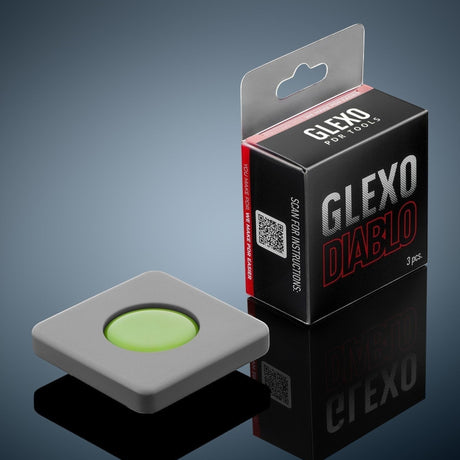 Anson PDR Glexo Diablo Cold Glue set of 3pcs for paintless dent repair, pre-formed in silicone trays.