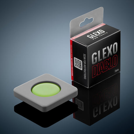 Anson PDR Glexo Diablo Cold Glue set of 3pcs in silicone molds for paintless dent repair.