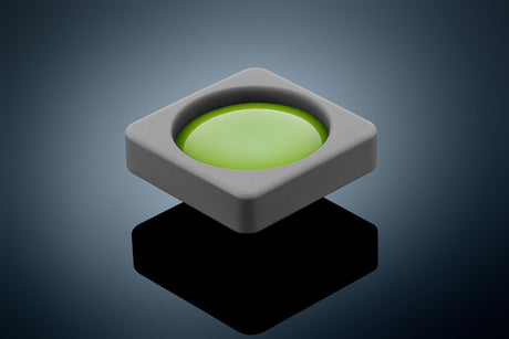 Anson PDR Glexo Diablo Cold Glue in a grey silicone mold, bright green compound. Professional PDR tool.