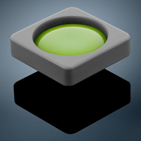 Anson PDR Glexo Diablo Cold Glue in a grey silicone mold, bright green compound. Professional PDR tool.