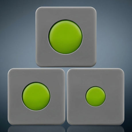 Anson PDR Glexo Diablo Cold Glue set of 3, pre-formed in grey silicone trays with green glue inserts.