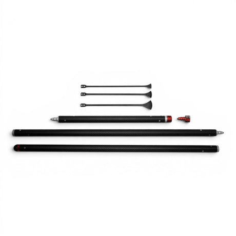 Anson PDR Hail King Rod 4.0 carbon fiber PDR rod with twist lock, extenders, and whale tail tips.