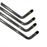 Anson PDR set of four stainless steel paintless dent repair rods with black capped ends and gold accents.
