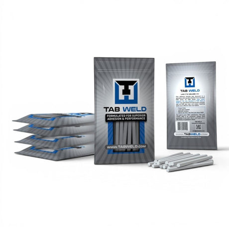 Anson PDR Tab Weld hot melt glue sticks for paintless dent repair, formulated for superior adhesion and performance. Grey sticks in packaging and loose.