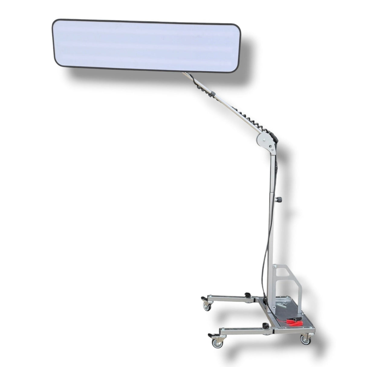 Anson PDR Econo Light Stand with adjustable boom, and wheeled base.