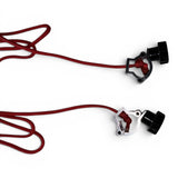 Anson PDR clamp-style rope ratchets with red cord and black adjustment knobs, designed for dent repair hood stands.
