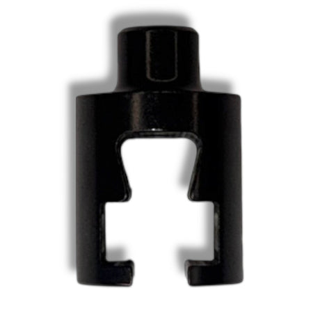 Anson PDR Super Straight Glue Tab System, black, 10mm thick face, designed for stubborn dents and maximum pull.