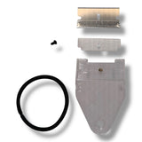 Anson PDR Tape Sniper cutter with razor blade, blade guard, set screw, and elastic band for PDR technicians.