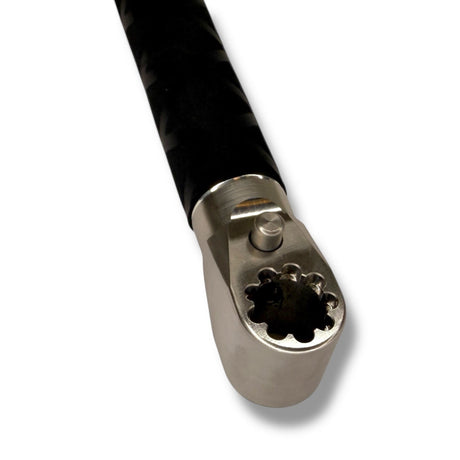Anson PDR Tequila Compact Handle indexing tool with stainless steel head and black grip, push-button release.