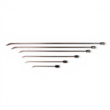 Anson PDR Tequila Tools Black Ice Picks set of 6 dent repair rods made of black oxide high carbon spring steel with shaved sharp tips.