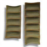 Anson PDR Tequila Leverage Pillow, a set of two olive green webbing tools with orange stitching, used for auto body repair and dent removal.