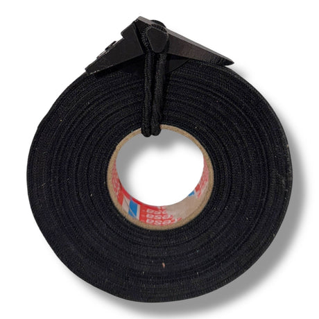 Anson PDR black Tape Sniper cutter attached to a roll of Tesa tape, designed for PDR technicians.