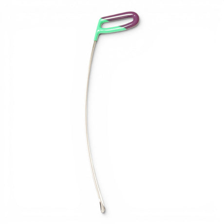 Anson PDR Tequila Rattlesnake 1 1/4" tail PDR tool with a curved green and purple handle and a metal shaft.