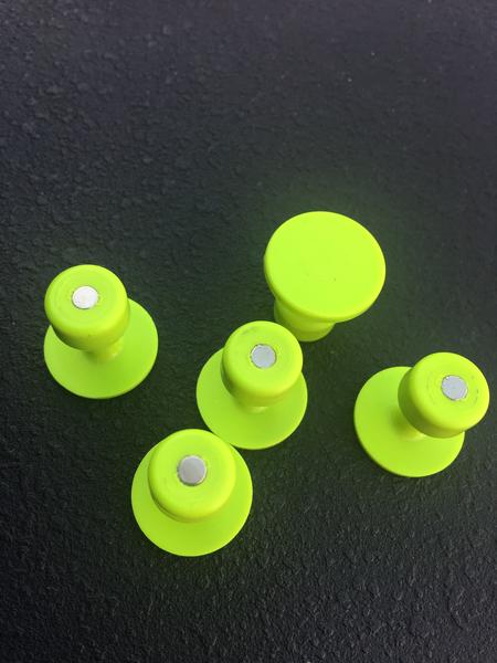 MAGNATABS- MAGNETIZED 20MM GANG GREEN SMOOTH TABS 5 PACK