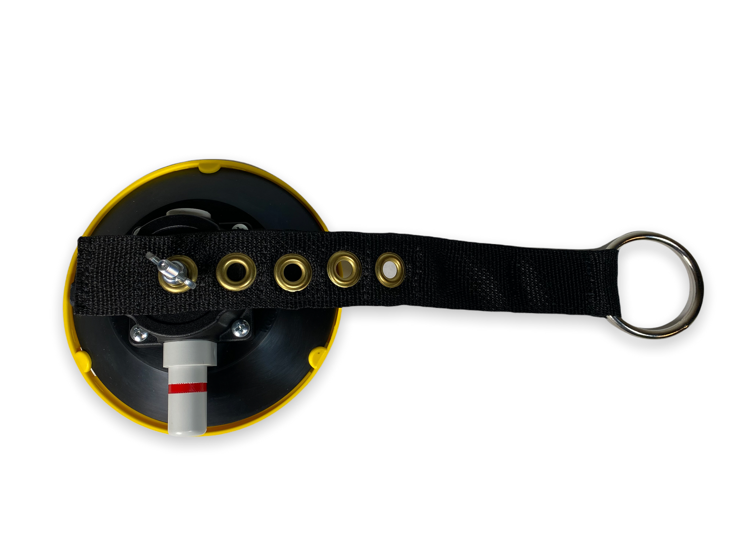 Suction cup with leverage strap 6" cup