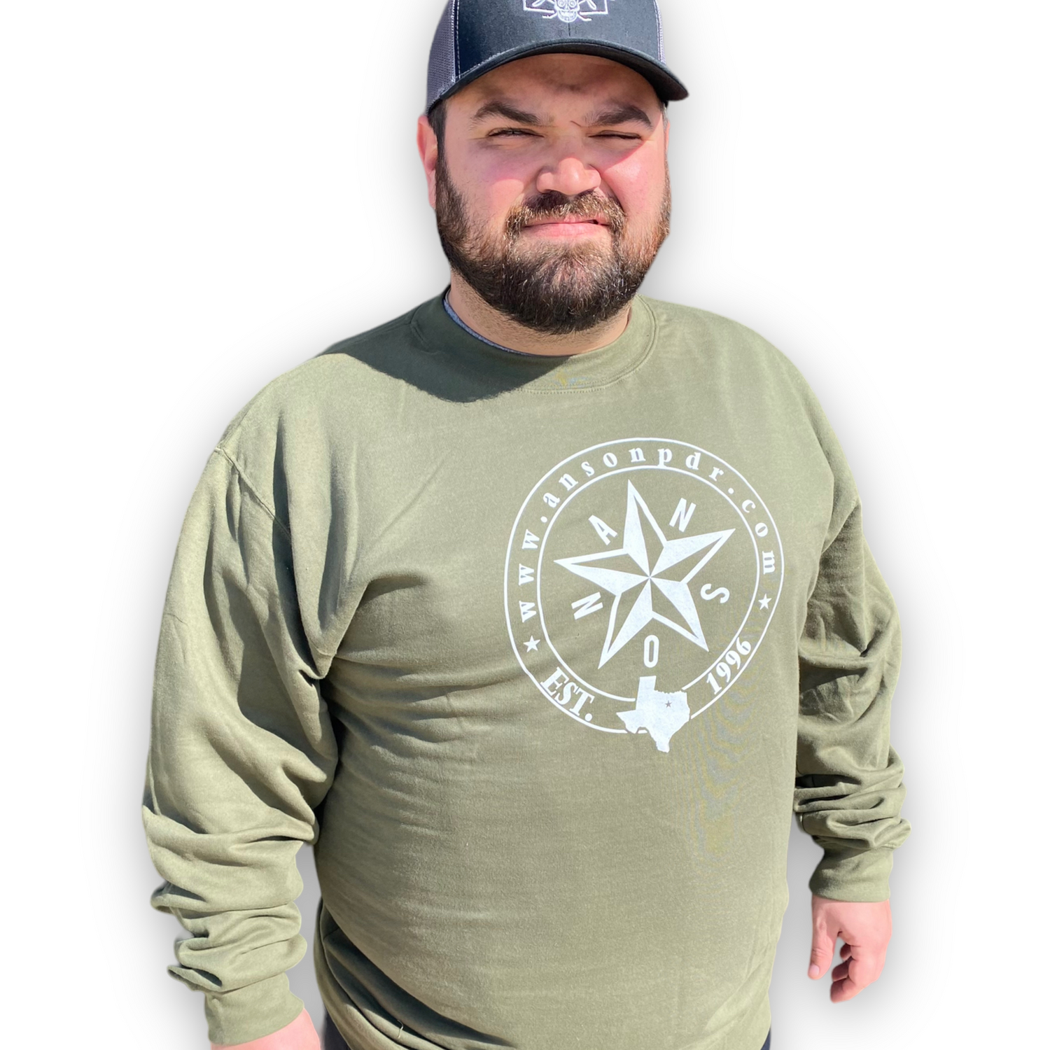 ANSON SWEATSHIRT GREEN CREW NECK