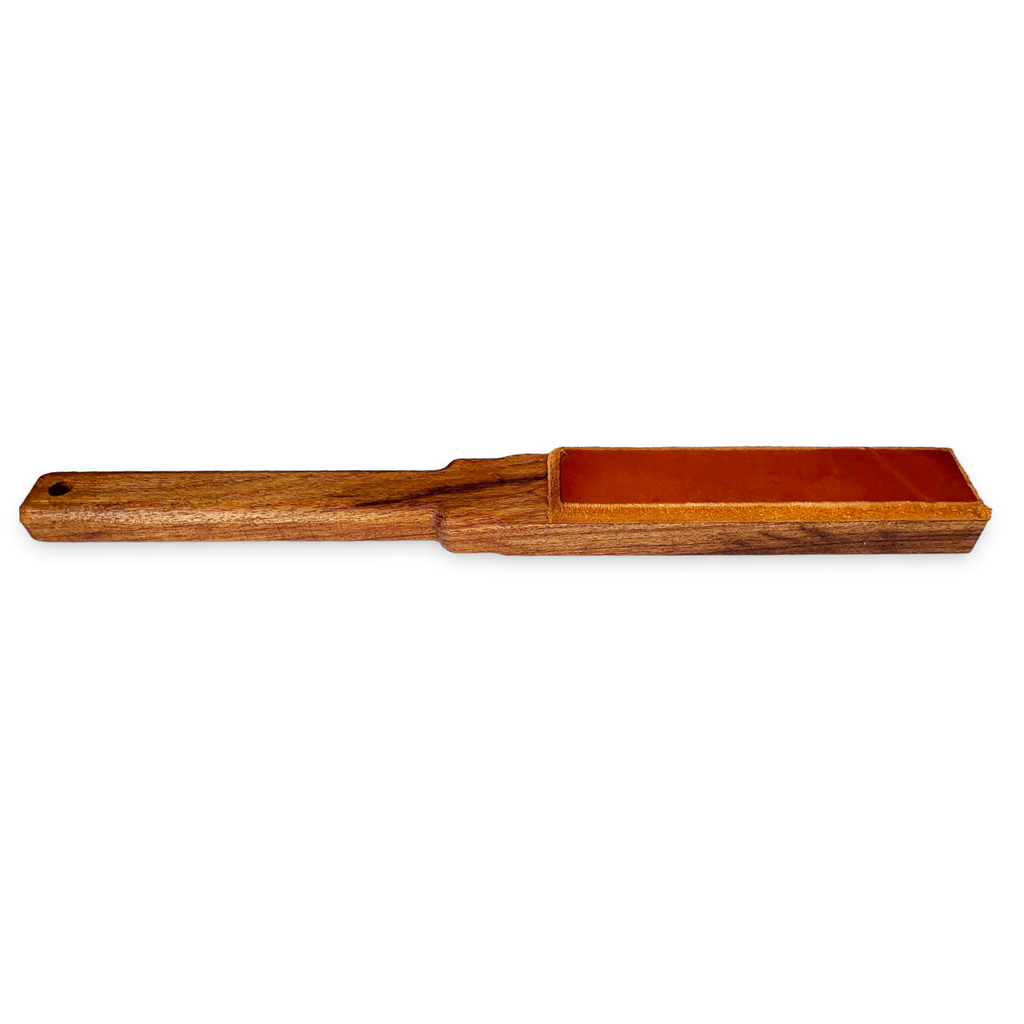 Anson Texas Mesquite Wood Paddle Texas Leather Face 5.5 oz