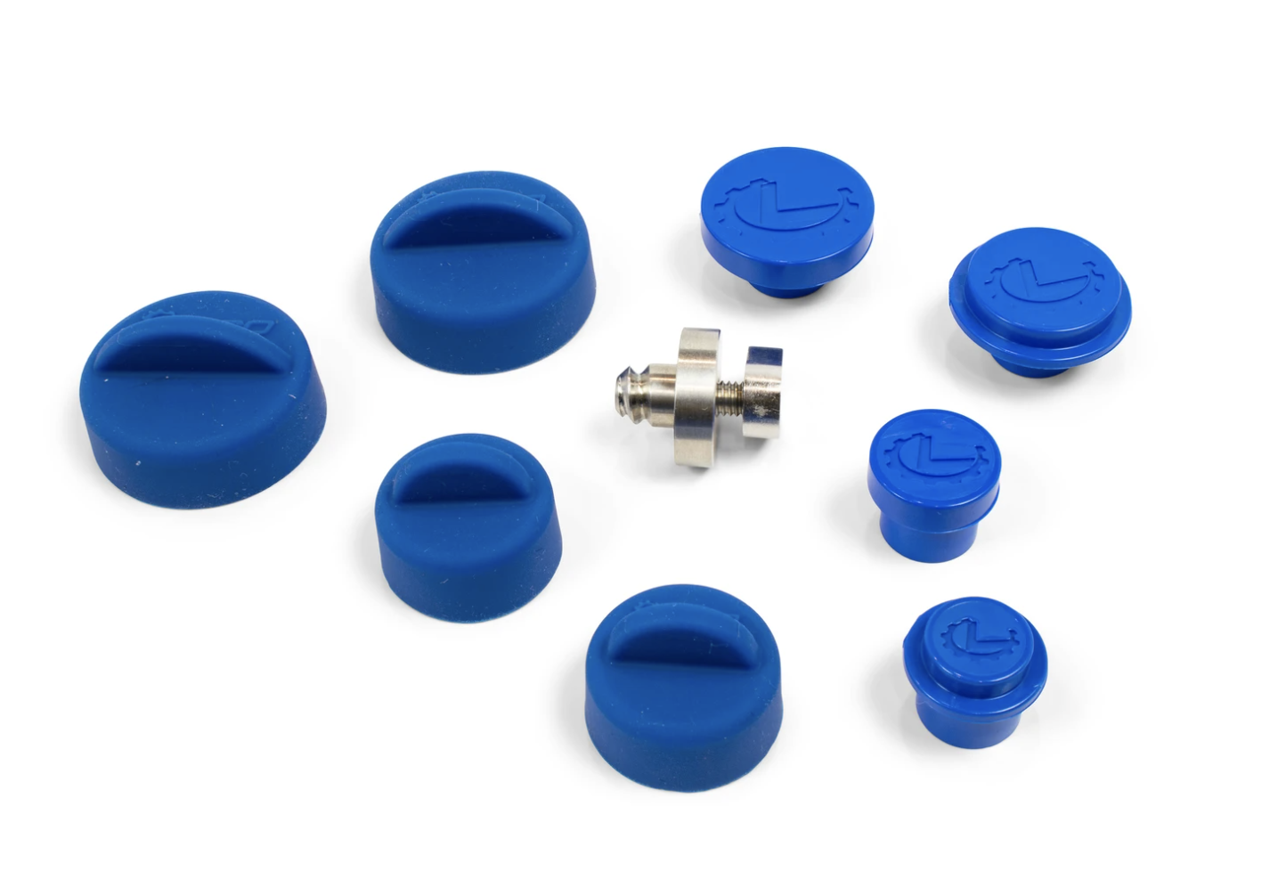 Sergio's Cola Fria PDR Cold Glue Kit - Red (Warm), Blue (Rigid) & Green (Cold) Tabs - 25g Each, Silicone Packaged