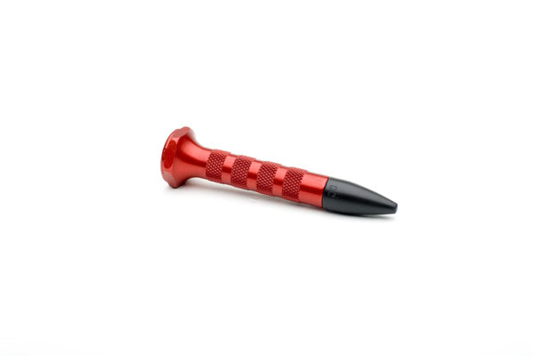 3" Red Aluminum Knock Down