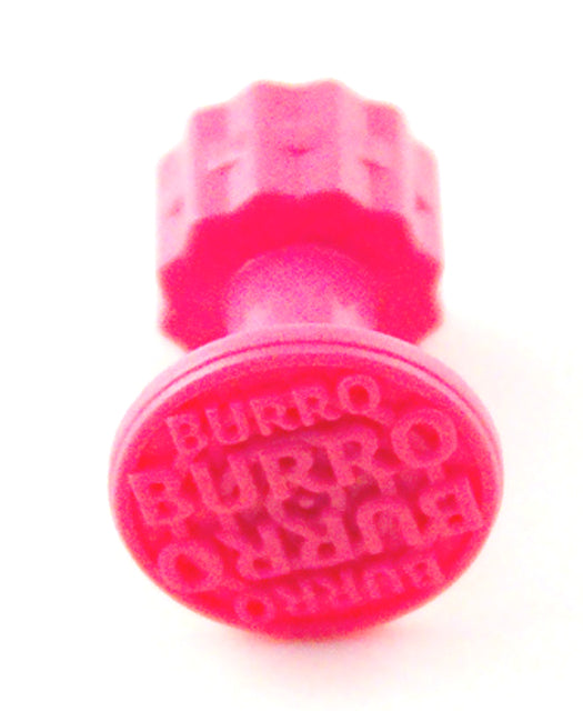 Burro PINK SERIES 16mm diameter/Pink raised grid logo   10 Piece