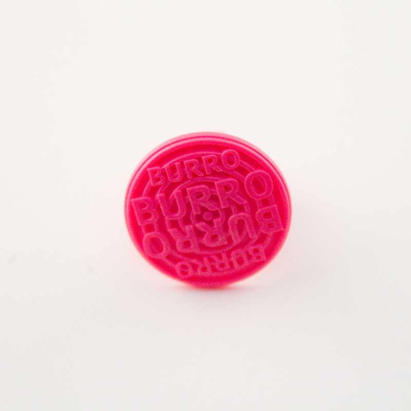 Burro PINK SERIES 27mm diameter/Pink raised grid logo   10 Piece