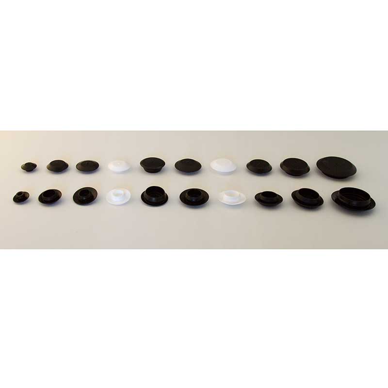 White Flush Head Plug-3/8" Hole