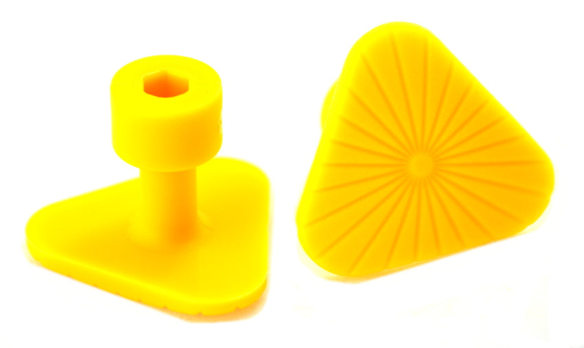 LAKA Large 30mm Yellow Triangle Dent Removal Glue Tabs